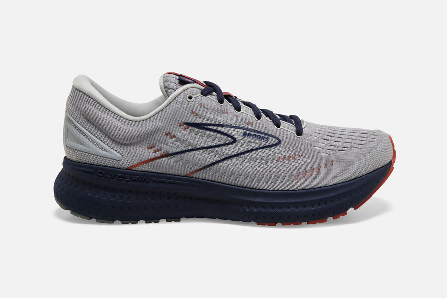 Brooks Glycerin 19 Road Loopschoenen Heren - Grijs/Zwart - 487532AJZ